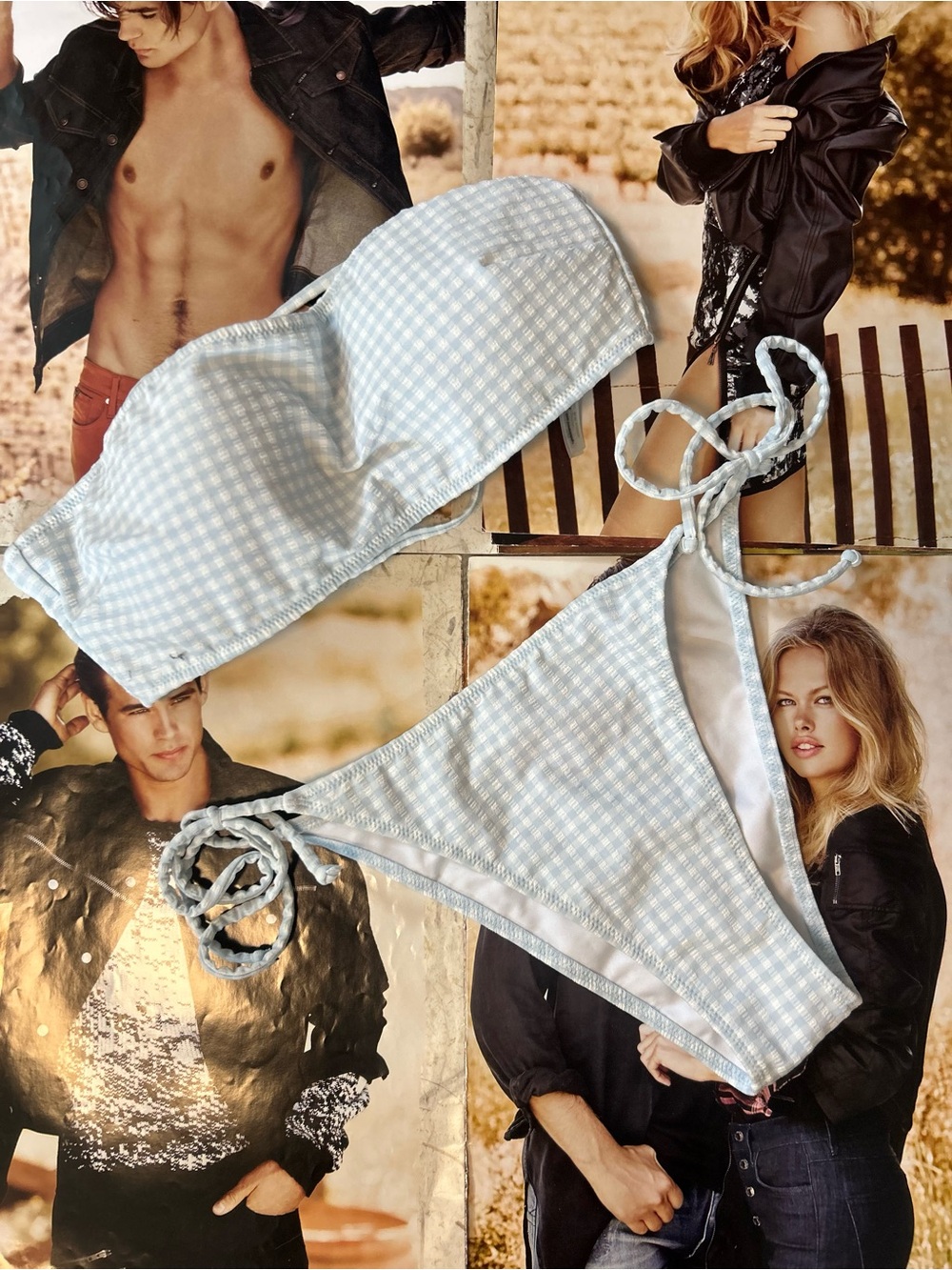 Victoria’s Secret gingham swim set